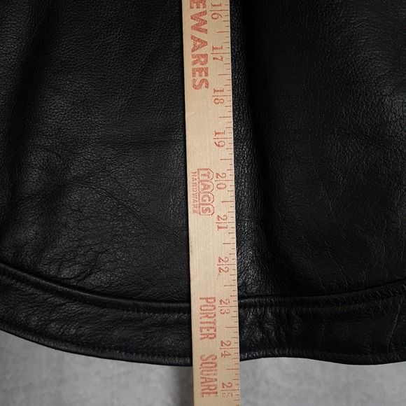 Jamin Leather Vest Womens Large Black Motorcycle Biker Concealed Carry Riding - Picture 15 of 16